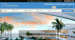 Desktop Screenshot of platinumpropertyspain.com